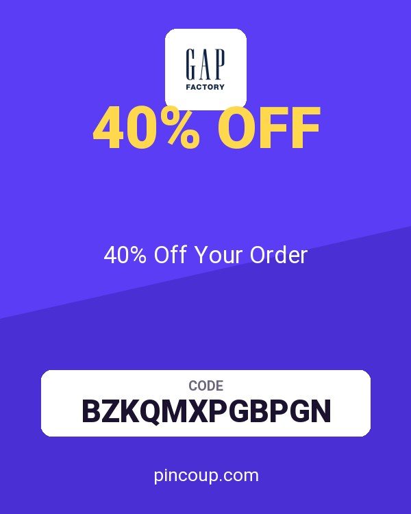 Gap Factory coupon: 40% Off Your Order