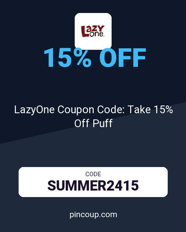 LazyOne Coupon Code: Take 15% Off Puff