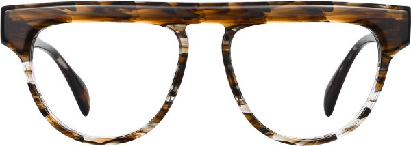 Fytoo Geometric Tortoiseshell Acetate Full Rim Eyeglasses
