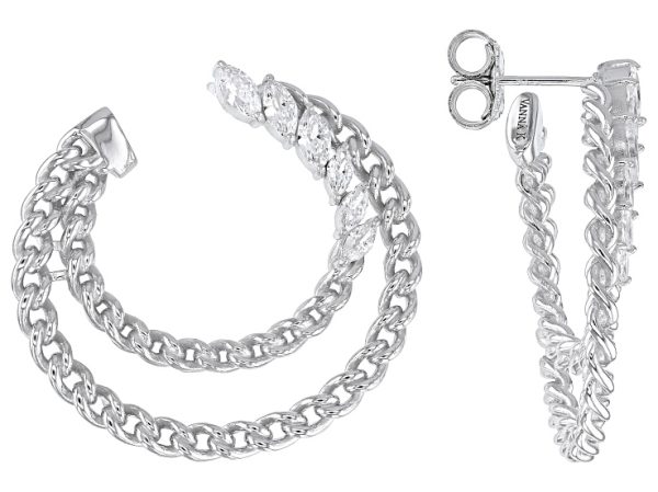 Pre-Owned White Cubic Zirconia Platineve® Earrings 1.94ctw at JTV Jewelry