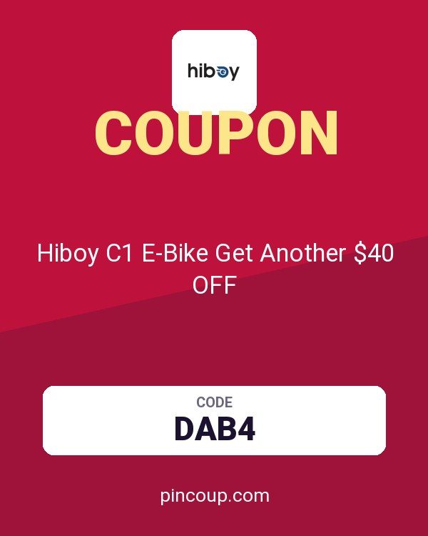 Hiboy C1 E-Bike Get Another $40 OFF