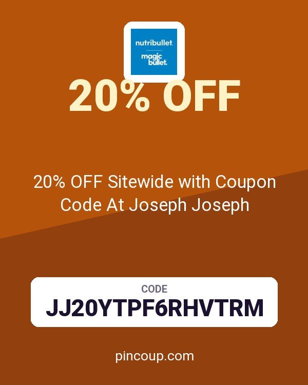 Nutribullet: 20% OFF Sitewide with Coupon Code At Joseph Joseph
