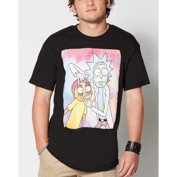 Neon Rick and Morty T Shirt, Black, Small - Spirit Halloween at SpiritHalloween.com