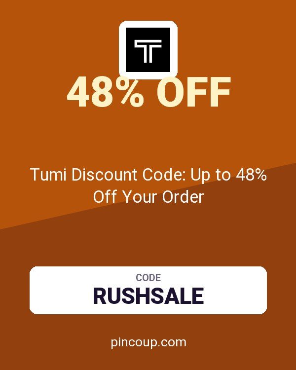 Tumi Discount Code: Up to 48% Off Your Order
