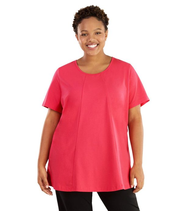 Stretch Naturals Lite Swing Top - FINAL SALE, 3X / PINK at JunoActive