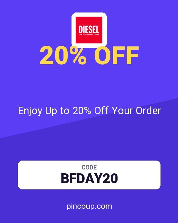 Diesel coupon: Enjoy Up to 20% Off Your Order