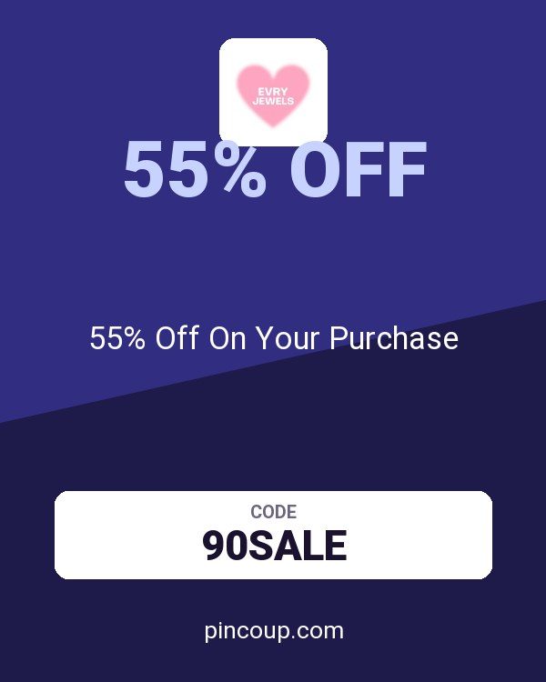 Evry Jewels coupon: 55% Off On Your Purchase