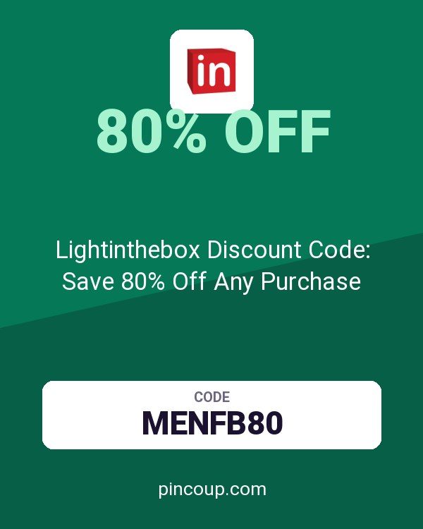 Lightinthebox Discount Code: Save 80% Off Any Purchase