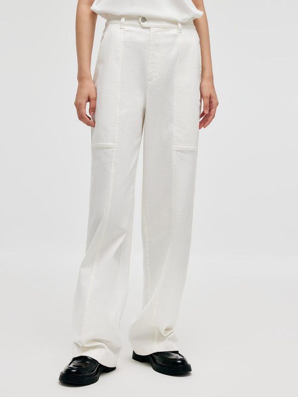 GOELIA X CHRISTINE PHUNG Wide-Leg Jeans - White / 26