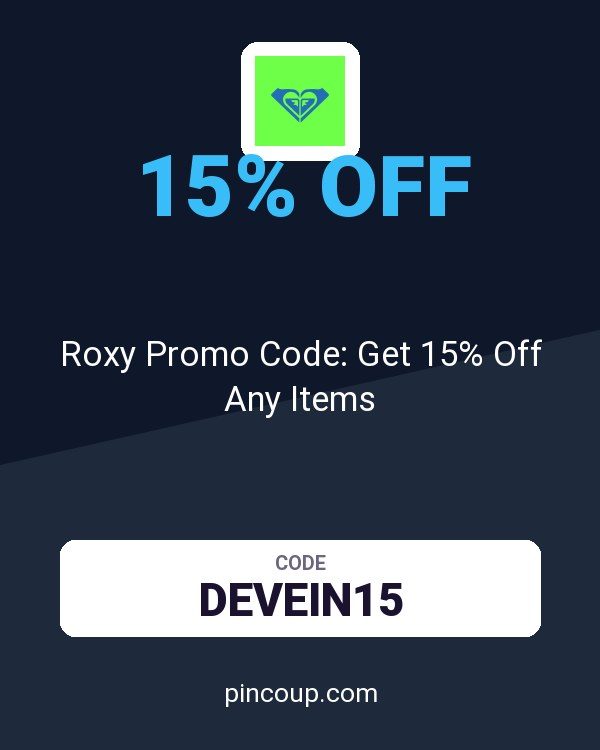 Roxy Promo Code: Get 15% Off Any Items