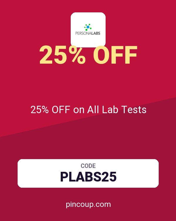 PersonaLabs coupon: 25% OFF on All Lab Tests