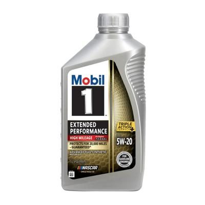 Mobil 1 Extended Performance High Mileage Motor Oil 5w20 Full Synthetic 1 Qt Us at NAPA (Auto)