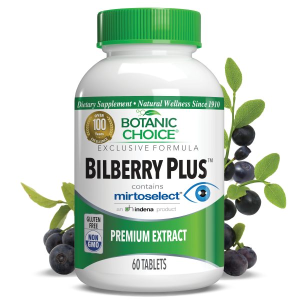Bilberry Plus™ - Vision Support Supplement - 60 Tablets at Botanic Choice