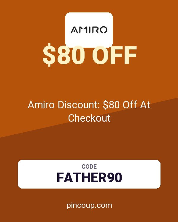 Amiro Discount: $80 Off At Checkout