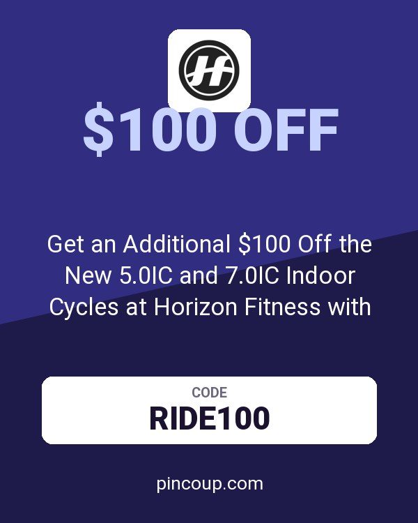 Get an Additional $100 Off the New 5.0IC and 7.0IC Indoor Cycles at Horizon Fitness with code RIDE100!