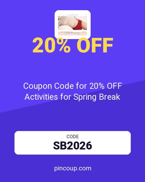 THINX: Coupon Code for 20% OFF Activities for Spring Break