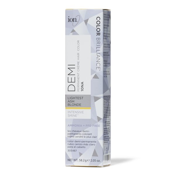 Ion Intensive Shine 10NA Lightest Ash Blonde Demi Permanent Creme Hair Color 2.05 Oz at Sally Beauty