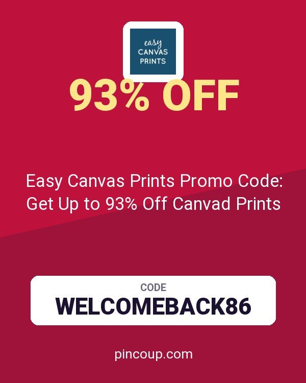 Easy Canvas Prints Promo Code: Get Up to 93% Off Canvad Prints