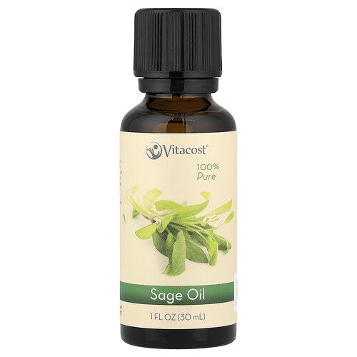 Vitacost, 100% Pure Sage Oil, 1 fl oz (30 ml) at iHerb