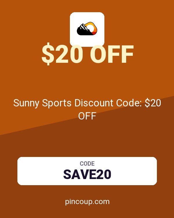 Sunny Sports Discount Code: $20 OFF