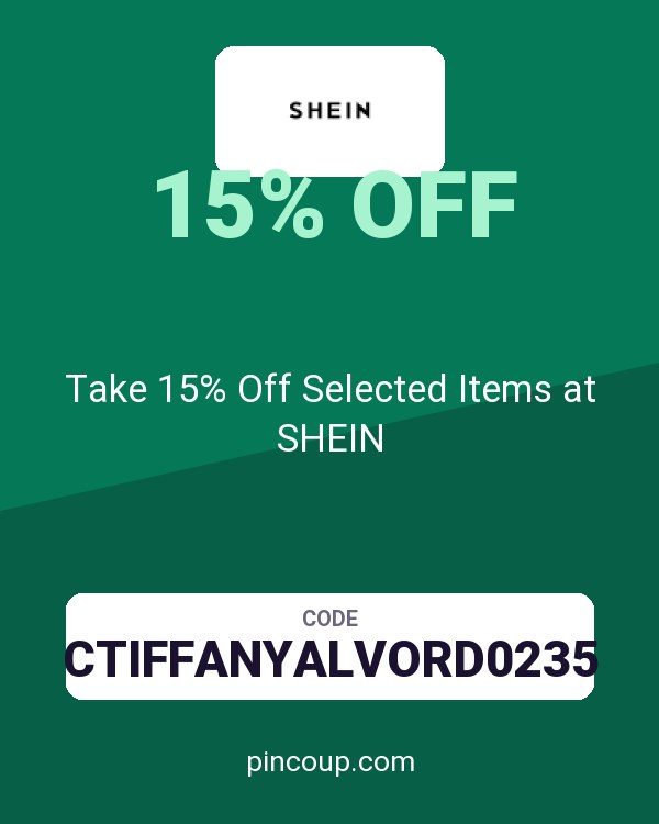 Take 15% Off Selected Items at SHEIN