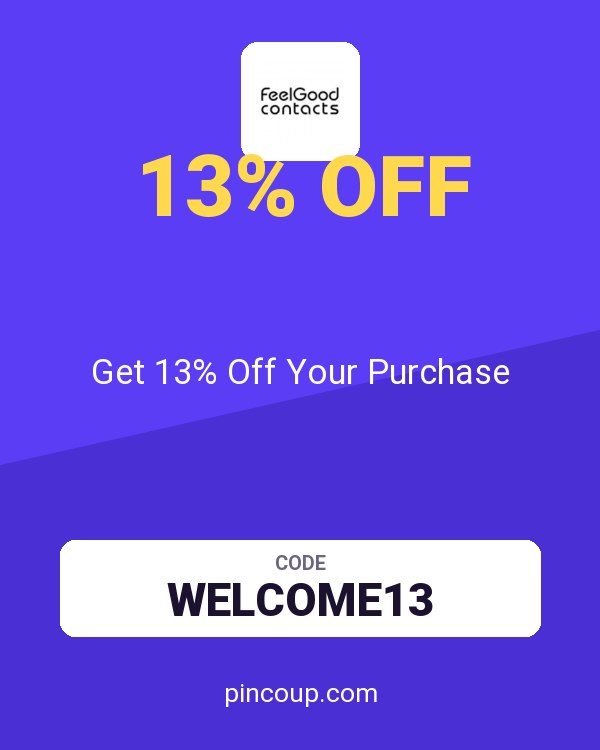 Feel Good Contacts coupon: Get 13% Off Your Purchase