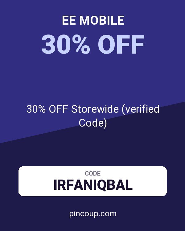 EE Mobile coupon: 30% OFF Storewide (verified Code)