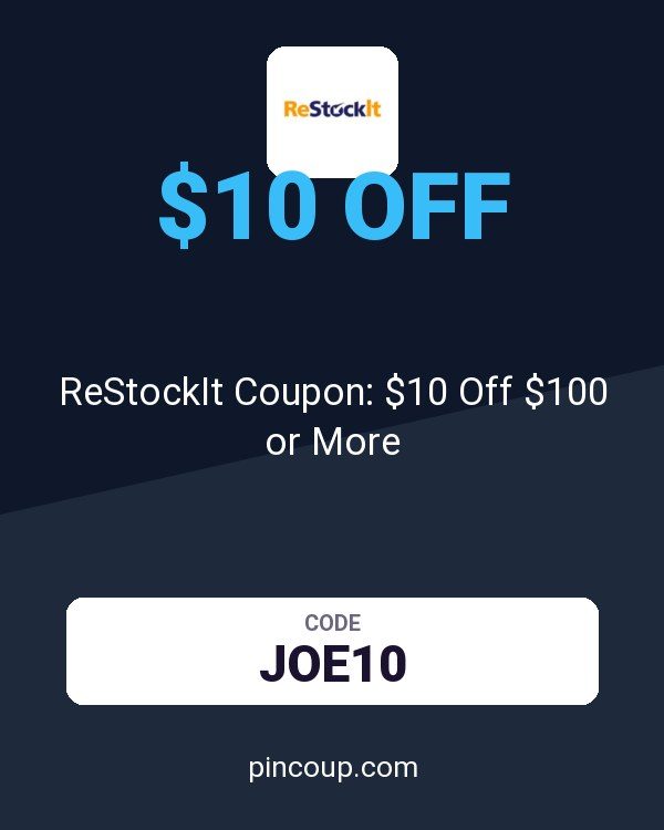 ReStockIt.com: ReStockIt Coupon: $10 Off $100 or More