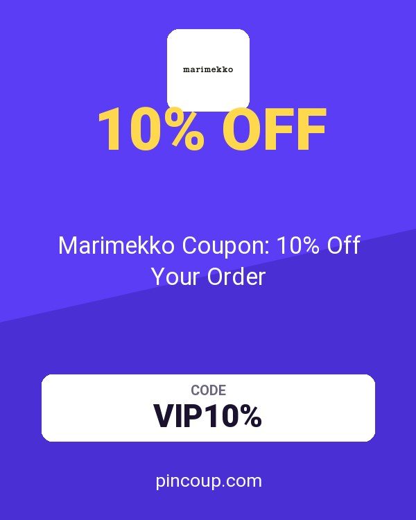 Marimekko Coupon: 10% Off Your Order