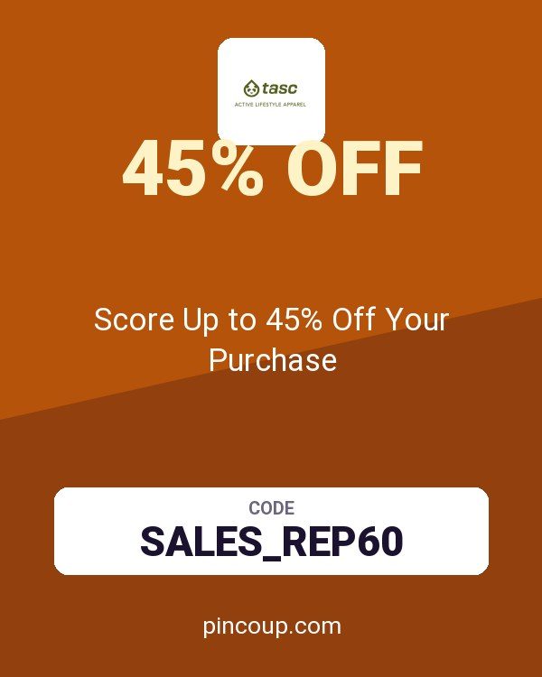 tasc Performance coupon: Score Up to 45% Off Your Purchase