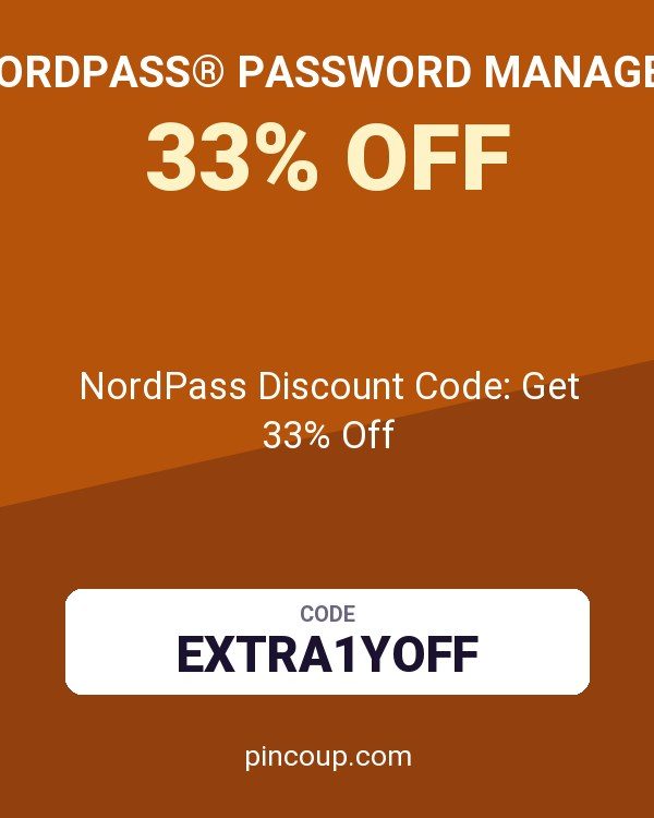 NordPass® Password Manager coupon: NordPass Discount Code: Get 33% Off