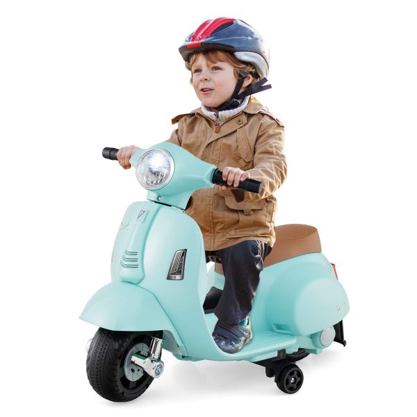 Gymax - Kids Ride on Motorcycle w/ Training Wheels Headlight Horn 6V Battery - Green at Best Buy