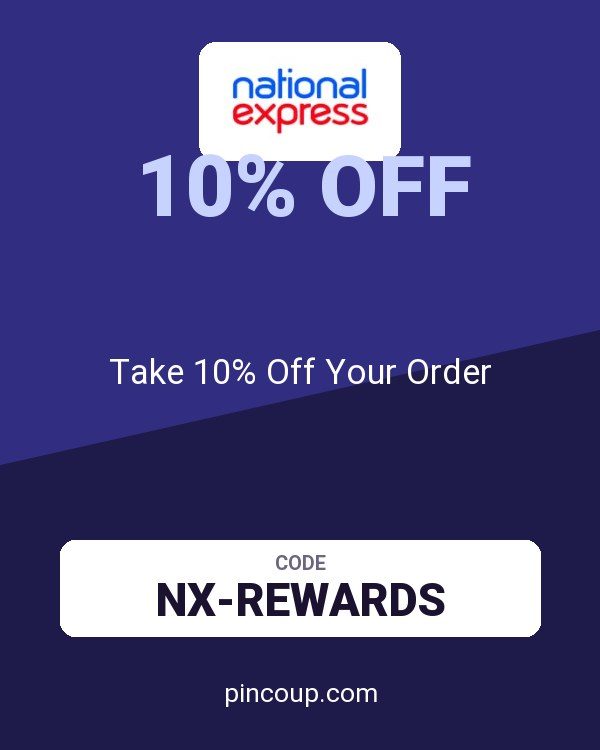 National Express coupon: Take 10% Off Your Order