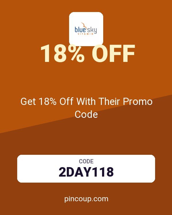 Blue Sky Vitamin coupon: Get 18% Off With Their Promo Code