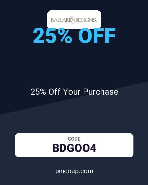 Ballard Designs coupon: 25% Off Your Purchase