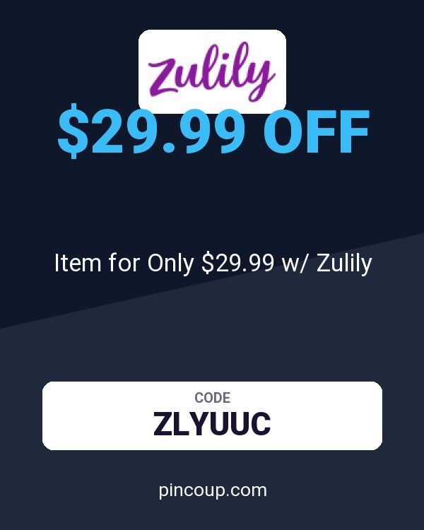 Item for Only $29.99 w/ Zulily