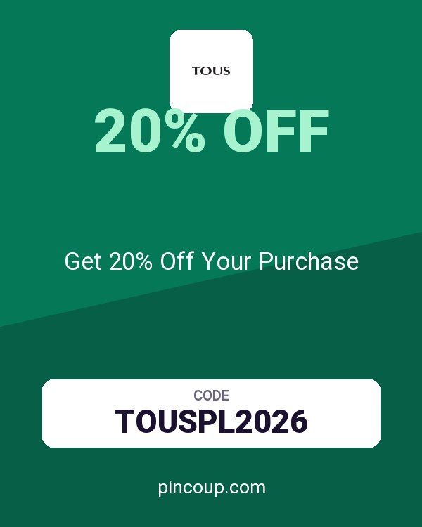 TOUS coupon: Get 20% Off Your Purchase