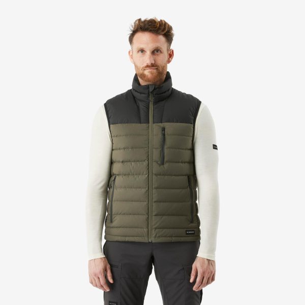 Simond Men's MT500 Down Puffer Vest - Bronze Khaki Green / L at Decathlon America