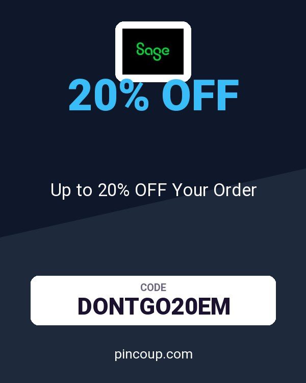 Sage coupon: Up to 20% OFF Your Order