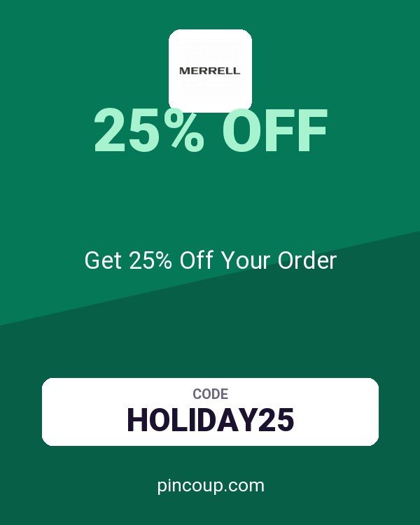 Merrell coupon: Get 25% Off Your Order