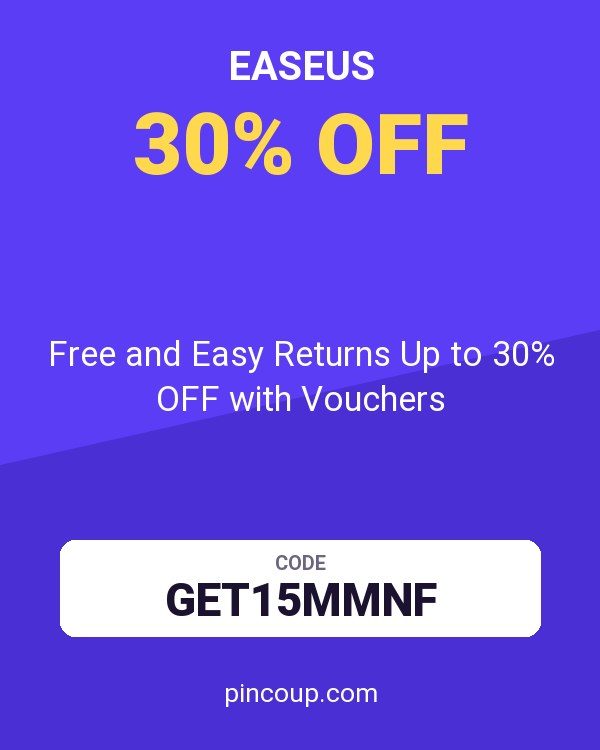 EaseUS coupon: Free and Easy Returns Up to 30% OFF with Vouchers