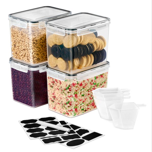 Sorbus - 4 Pack (121oz/15cups) Airtight Food Storage Containers with Lids - Clear at Best Buy