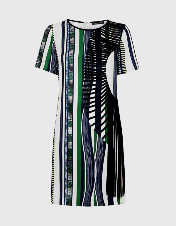Sachin & Babi Dorca Embellished Striped Mini Dress - US 2 at IFCHIC