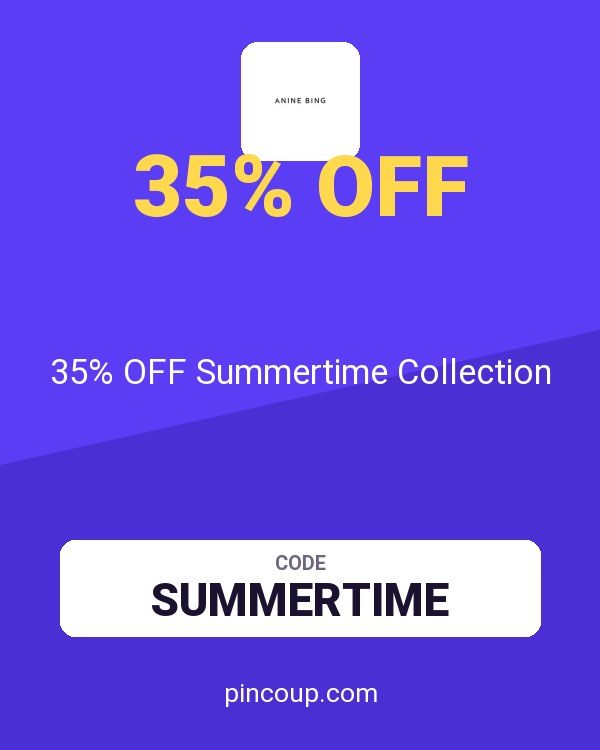 ANINE BING coupon: 35% OFF Summertime Collection