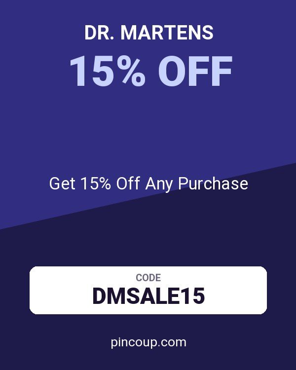 Dr. Martens coupon: Get 15% Off Any Purchase