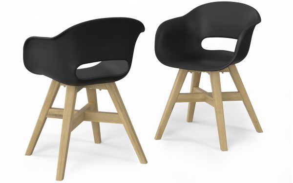 Kona Outdoor Dining Chair in Recycled Plastic (Set of 2) at simpli-home