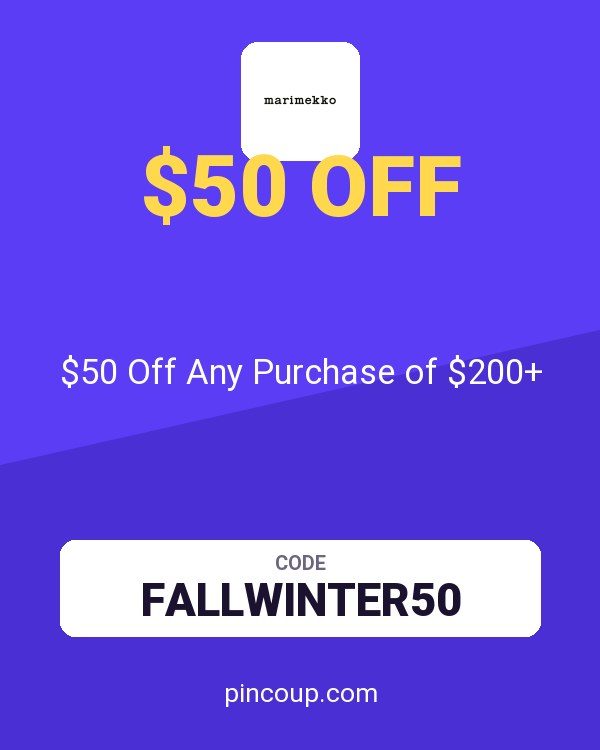 marimekko coupon: $50 Off Any Purchase of $200+