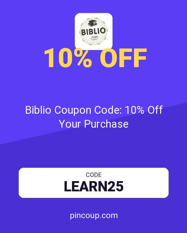 Biblio, Inc.: Biblio Coupon Code: 10% Off Your Purchase