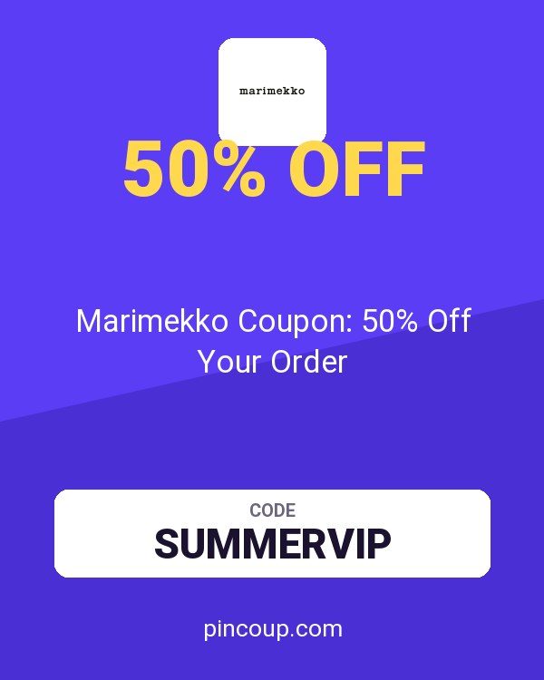 Marimekko Coupon: 50% Off Your Order
