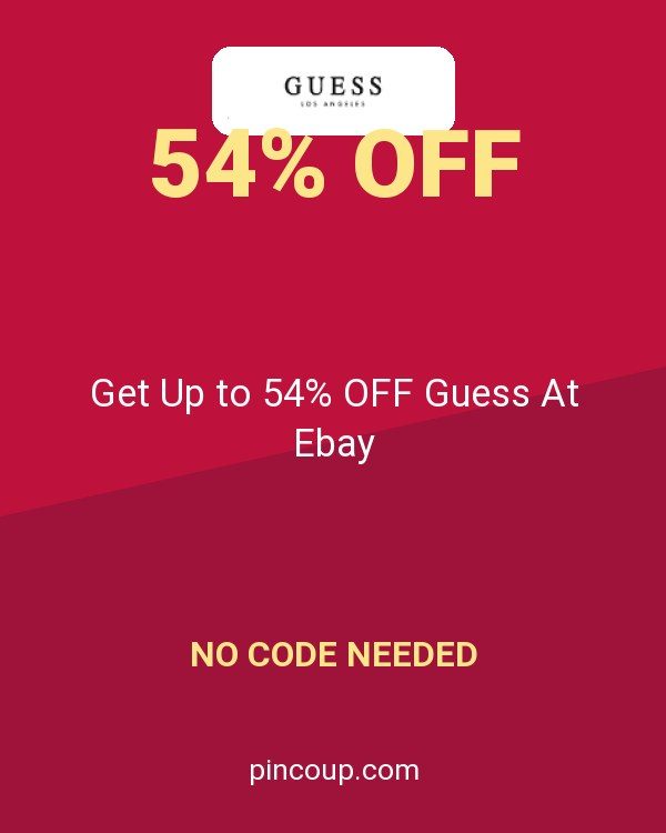 Get Up to 54% OFF Guess At Ebay